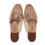 TORY BURCH SLIDE FLATS WHITE 8 US