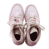 NIKE WOMEN'S JORDAN 1 LOW PAINT DRIP SNEAKERS PINK 7.5 US