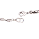 CHRISTIAN DIOR CD RHINESTONE NECKLACES SILVER