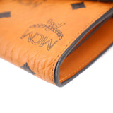 MCM TRACY VISETOS WALLET ON A CHAIN CROSSBODYS COGNAC