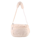 NIKE FAUX FUR CROSSBODYS BEIGE