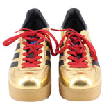 GUCCI X ADIDAS GAZELLE WEDGE PLATFORM SNEAKERS GOLD 37 EU | 7.5 US