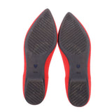 ROTHYS THE POINT II SLIP-ON FLATS RED 10.5 US