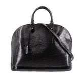 LOUIS VUITTON ALMA GM PATENT CROSSBODYS BLACK EPI
