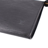 LOUIS VUITTON POCHETTE ACCESSOIRES SHOULDER BAGS BLACK EPI