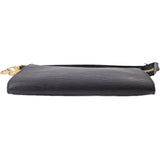 LOUIS VUITTON POCHETTE ACCESSOIRES SHOULDER BAGS BLACK EPI