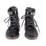 KURT GEIGER CALF HAIR BOOTIES BLACK 37 EU | 7 US
