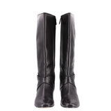 COLE HAAN RUSSELL LEATHER BOOTS BLACK 7 US