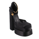 VERSACE LA MEDUSA AEVITAS PLATFORM BLACK 38 EU | 8 US