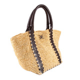 SAM EDELMAN MARLEY RAFFIA COLLAPSIBLE SMALL TOTES NATURAL