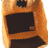 SAM EDELMAN MARLEY RAFFIA COLLAPSIBLE SMALL TOTES NATURAL