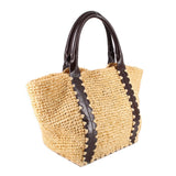 SAM EDELMAN MARLEY RAFFIA COLLAPSIBLE SMALL TOTES NATURAL
