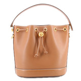TORY BURCH T MONOGRAM BUCKET CROSSBODYS TAN