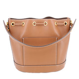 TORY BURCH T MONOGRAM BUCKET CROSSBODYS TAN
