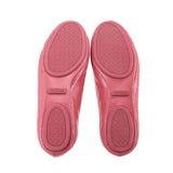 TORY BURCH MINNIE TRAVEL PATENT FLATS PINK 8 US