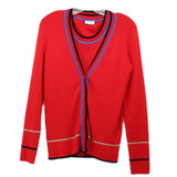 AKRIS SWEATER & SHELL 2 PC RED S | 6