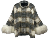 POLOGEORGIS PLAID JACKETS GREY L