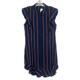INTERMIX MILA FLUTTER SILK DRESSES BLUE L