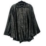 CHANEL CAPE OUTERWEAR SILVER 34 | O/S