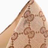 GUCCI LOGO WEDGE HEELS BROWN 38 | US 8