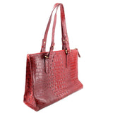 BRAHMIN VINTAGE ASHER TOTES RED