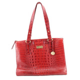 BRAHMIN VINTAGE ASHER TOTES RED