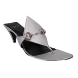 GUCCI HORSEBIT SANDALS SILVER 42 EU | 11 US