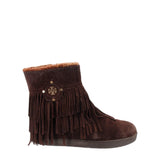 TORY BURCH FRINGE BOOTIES BROWN 9 US