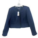 J CREW LOUISA LADY TWEED JACKETS NAVY M | 8