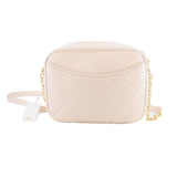 TORY BURCH ALEXA STITCH CAMERA CROSSBODYS CREAM