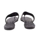 TORY BURCH FLEMING FLAT THONG SANDALS BLACK 10 US