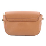 TORY BURCH WHIPSTITCH LOGO MINI CROSSBODYS COGNAC