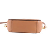 TORY BURCH WHIPSTITCH LOGO MINI CROSSBODYS COGNAC