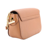 TORY BURCH WHIPSTITCH LOGO MINI CROSSBODYS COGNAC
