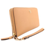 TORY BURCH PARKER WRISTLET WALLETS TAN