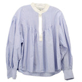 LEE MATHEWS PINTUCK TOPS BLUE L