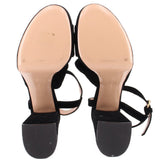GIANVITO ROSSI VELVET PLATFORM BLACK 39.5 EU | 9 US