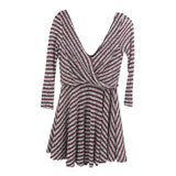 FREE PEOPLE STRIPED DRESSES BURGUNDY XS