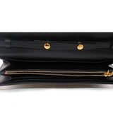 BURBERRY HENLEY WOC CROSSBODYS BLK/PLAID