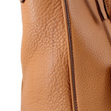 TORY BURCH ROBINSON DBL ZIP SATCHELS TAN