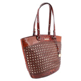 BRAHMIN BOWIE WICKER TOTES BROWN