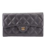 CHANEL TIMELESS CAVIAR WALLETS BLACK