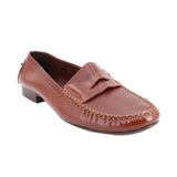 JEFFREY CAMPBELL LEATHER LOAFERS BROWN 8 US