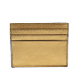 FENDI LEATHER CARD CASE WALLETS GOLD
