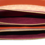 COACH DOUBLE ZIP CROSSBODYS BROWN