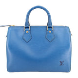 LOUIS VUITTON SPEEDY 25 EPI HANDLE BAG BLUE