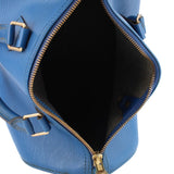 LOUIS VUITTON SPEEDY 25 EPI HANDLE BAG BLUE