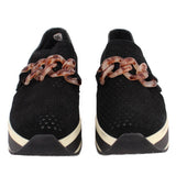 DOLCE VITA JHENEE PERFORATED PLATFORM LOAFERS BLACK 9.5 US