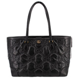 GUCCI JUMBO GG MATELASSE TOTES BLACK