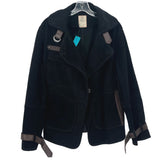 FREE PEOPLE SUEDE OUTERWEAR BLACK S/M